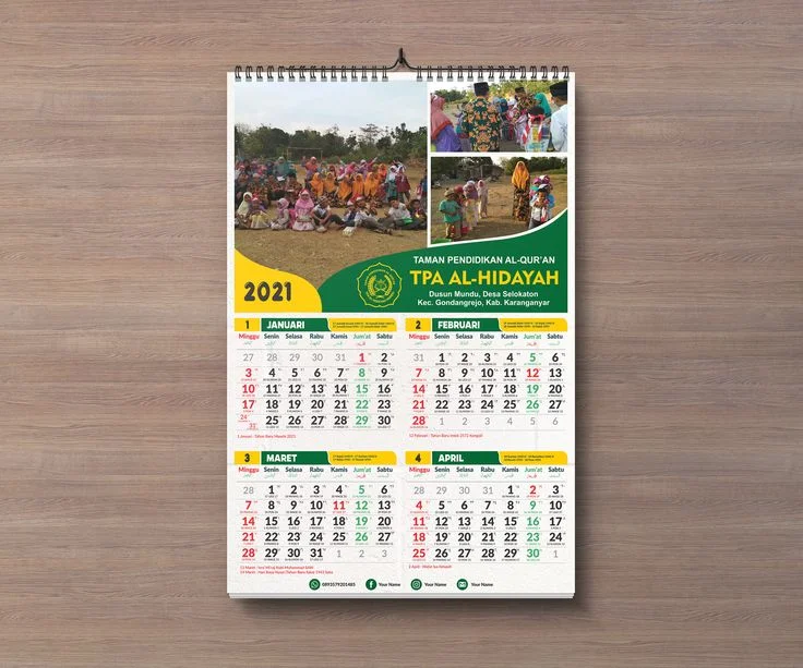A3 Wall Calendar Print - High Quality Digital Printing Services A3 Wall Calendar - Professional A3 Wall Calendar Services in Lagos Nigeria