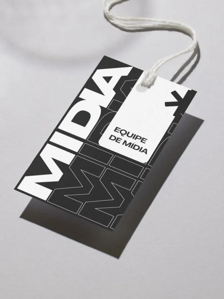 custom clothing hang tag label cards Design 3