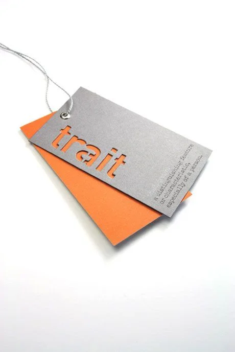 custom clothing hang tag label cards Design 5