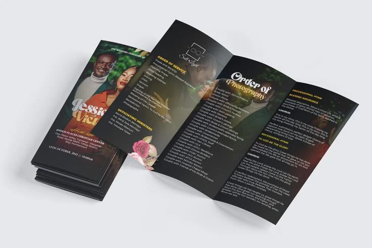 marriage wedding program of event brochure print Design 2