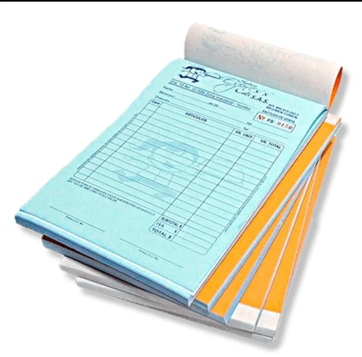 custom business receipt invoice booklet print Design 3