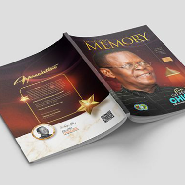 Best quality funeral burial program wedding event programme pamphlet design & Printing
								in Lagos Abuja Nigeria 