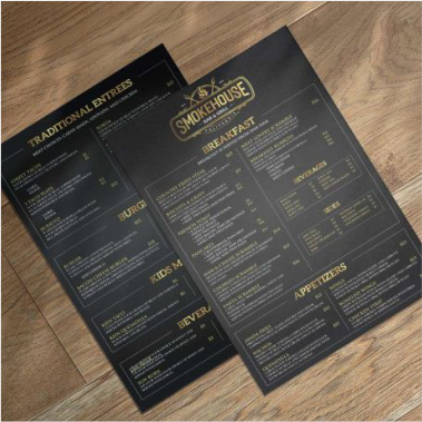 Best quality wedding birthday party table event food and drinks menu card design & Printing
								in Lagos abuja Nigeria 