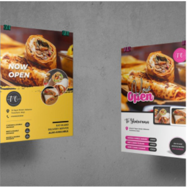 Best quality food, restaurant, burger, business product outdoor advertisement poster Design & Printing
								in Lagos Nigeria 