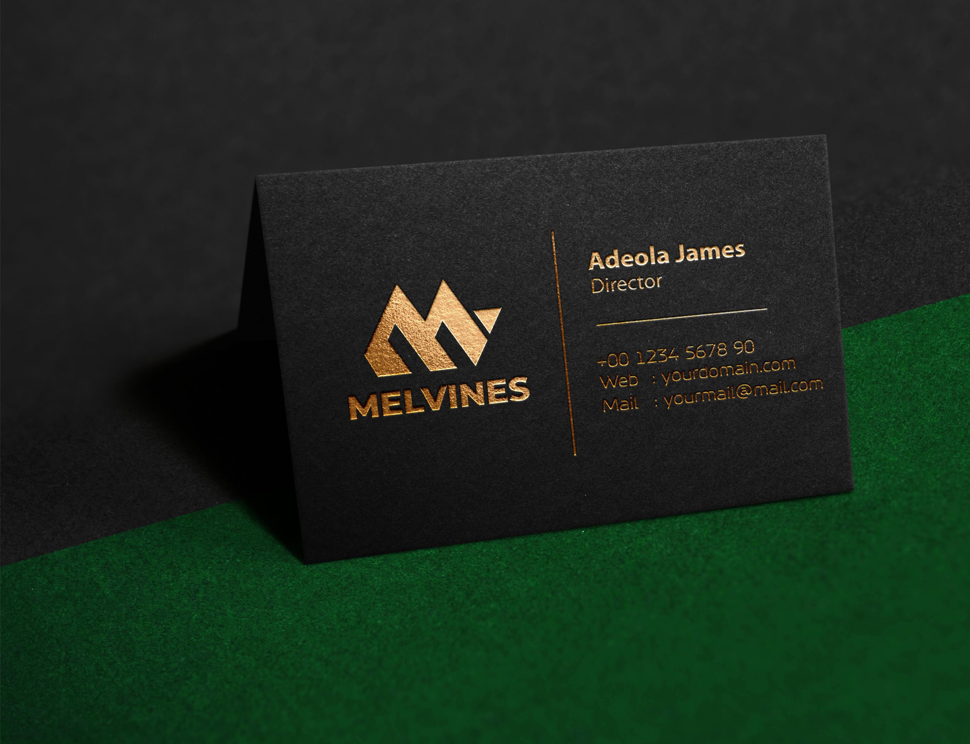 Best quality gold-foil-business card design and printing in lagos nigeria